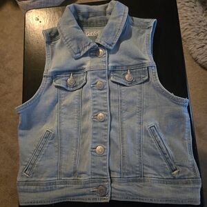 Cat & Jack Girls Light Blue Denim Vest